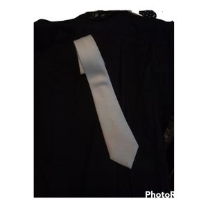 EGON VON FUSTENBERG GREY DESIGNER MENS TIE